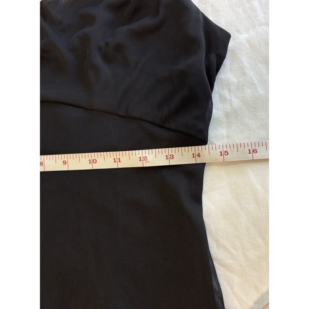 Vintage Black Evening Gown Maxi Dress Formal Event Whimsigoth Size 10 Petite - Picture 11 of 12
